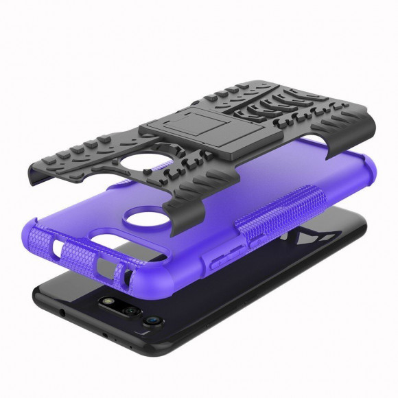 Чехол Hybrid Armor для Huawei Honor View 20 (черный + фиолетовый) Чехол Hybrid Armor для Huawei Honor View 20 (черный + фиолетовый)