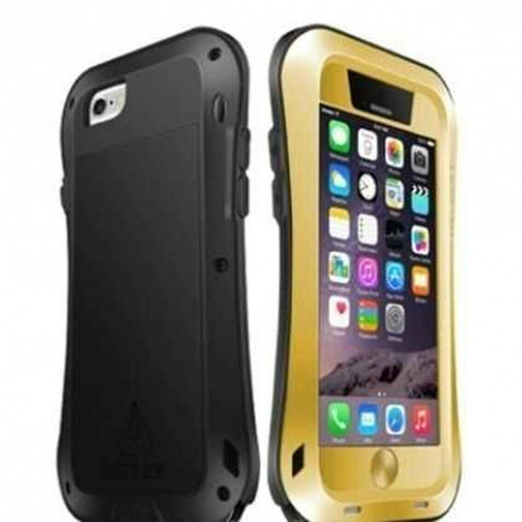 Гибридный чехол LOVE MEI для iPhone 6 Plus (золотой)