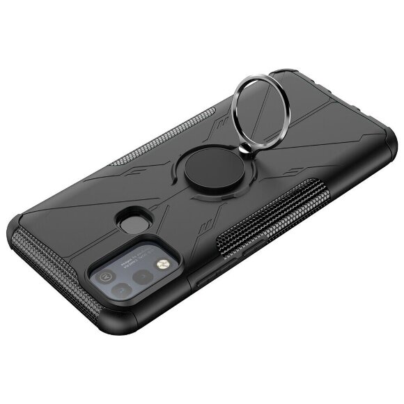 Чехол Armor Shockproof Ring Holder для Infinix Hot 10 Play / Hot 11 Play (черный) Чехол Armor Shockproof Ring Holder для Infinix Hot 10 Play / Hot 11 Play (черный)