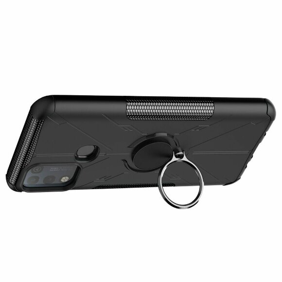 Чехол Armor Shockproof Ring Holder для Infinix Hot 10 Play / Hot 11 Play (черный) Чехол Armor Shockproof Ring Holder для Infinix Hot 10 Play / Hot 11 Play (черный)