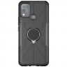 Чехол Armor Shockproof Ring Holder для Infinix Hot 10 Play / Hot 11 Play (черный)