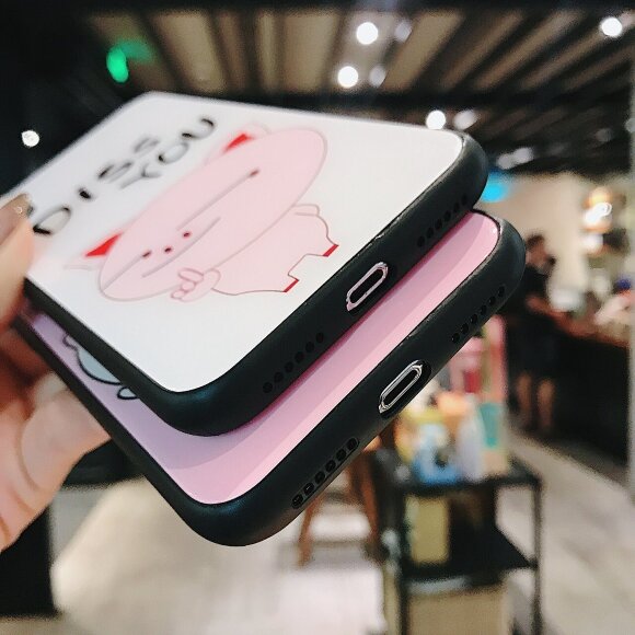 Чехол-накладка для iPhone X / ХS (Lovely Pig - White) Чехол-накладка для iPhone X / ХS (Lovely Pig - White)