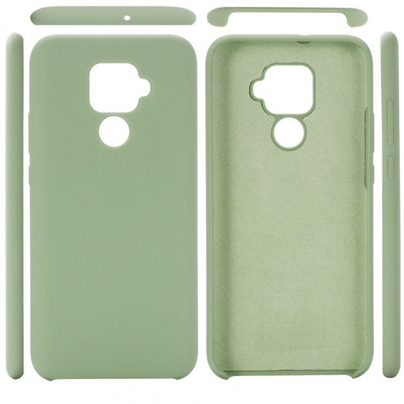 Силиконовый чехол Mobile Shell для Huawei Nova 5i Pro / Mate 30 Lite (темно-зеленый)