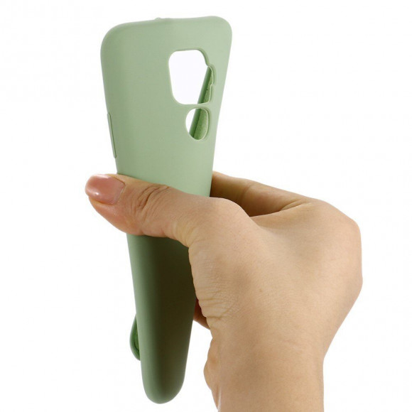 Силиконовый чехол Mobile Shell для Huawei Nova 5i Pro / Mate 30 Lite (темно-зеленый)