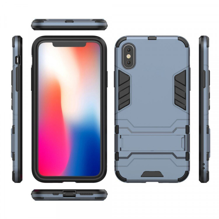 Чехол Duty Armor для iPhone XS (темно-синий)