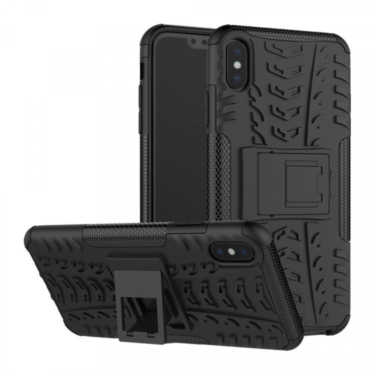 Чехол Hybrid Armor для iPhone XS Max (черный)