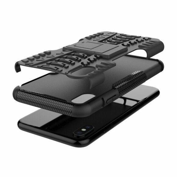 Чехол Hybrid Armor для iPhone XS Max (черный)