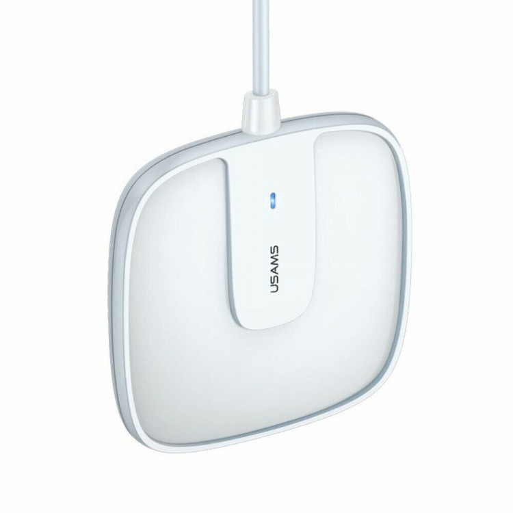 Зарядное устройство Usams Extra-thin Magnetic Fast Wireless Charger 15W (US-CD159 W1) - белый