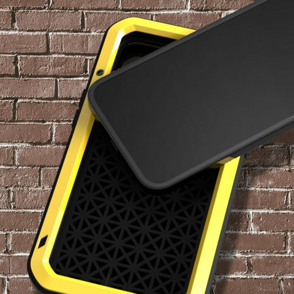 Гибридный чехол LOVE MEI для iPhone 13 mini (желтый) Гибридный чехол LOVE MEI для iPhone 13 mini (желтый)