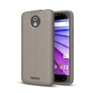 Чехол-накладка Litchi Grain для Motorola Moto C Plus (серый) Чехол-накладка Litchi Grain для Motorola Moto C Plus (серый)