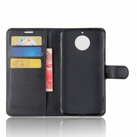 Чехол с визитницей для Motorola Moto G5S Plus (черный)