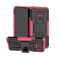 Чехол Hybrid Armor для LG V40 ThinQ (черный + розовый) Чехол Hybrid Armor для LG V40 ThinQ (черный + розовый)