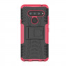 Чехол Hybrid Armor для LG V40 ThinQ (черный + розовый)