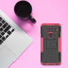 Чехол Hybrid Armor для LG V40 ThinQ (черный + розовый)
