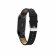 Кожаный ремешок для фитнес браслета Xiaomi Mi Band 3 (черный)