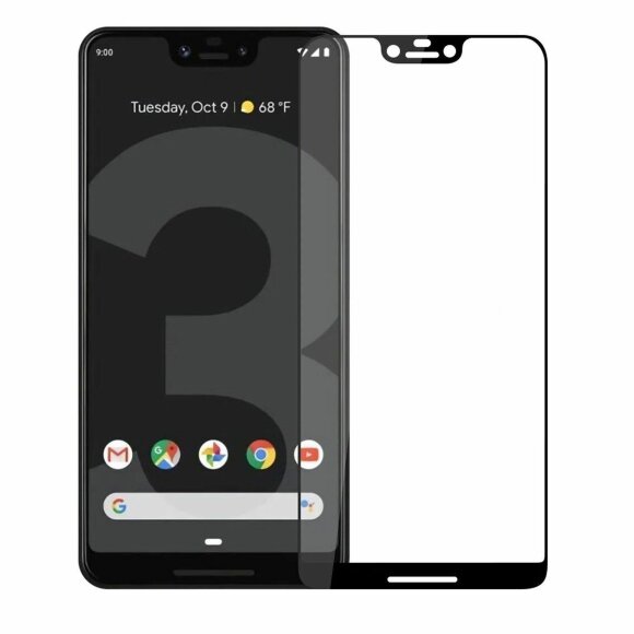 Защитное стекло FULL 3D для Google Pixel 3 XL (черный)