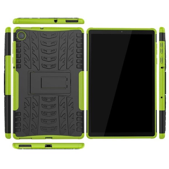 Чехол Hybrid Armor для Lenovo Tab M10 Plus, TB-X606 - 10,3 дюйма (черный + зеленый) Чехол Hybrid Armor для Lenovo Tab M10 Plus, TB-X606 - 10,3 дюйма (черный + зеленый)