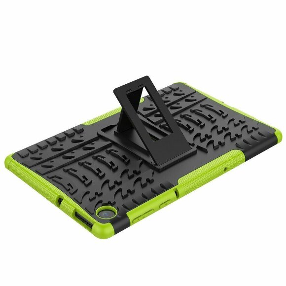 Чехол Hybrid Armor для Lenovo Tab M10 Plus, TB-X606 - 10,3 дюйма (черный + зеленый) Чехол Hybrid Armor для Lenovo Tab M10 Plus, TB-X606 - 10,3 дюйма (черный + зеленый)