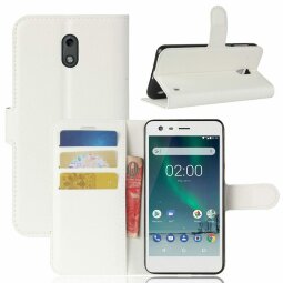 Чехол с визитницей для Nokia 2 (белый)
