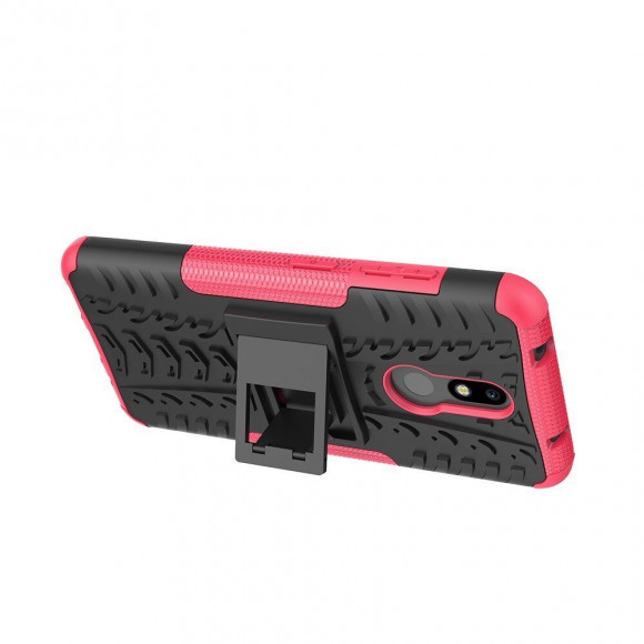 Чехол Hybrid Armor для Nokia 3.2 (черный + розовый) Чехол Hybrid Armor для Nokia 3.2 (черный + розовый)