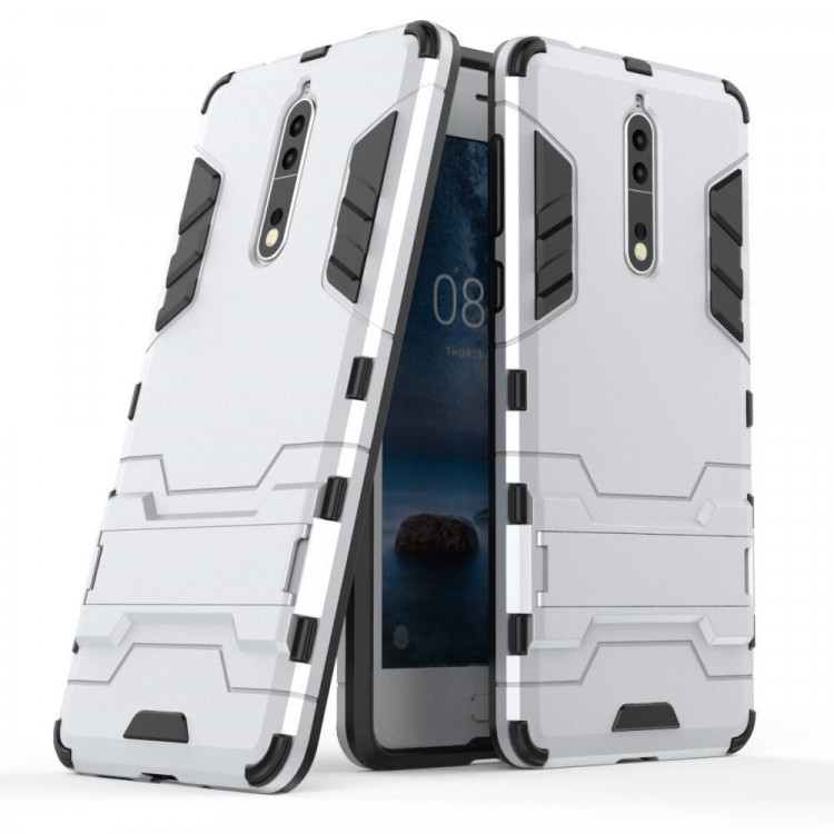 Чехол Duty Armor для Nokia 8 (серебряный)