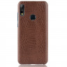Чехол Crocodile Texture для Asus Zenfone Max Pro (M2) ZB631KL (коричневый)