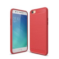 Чехол-накладка Carbon Fibre для OPPO F3 (красный)