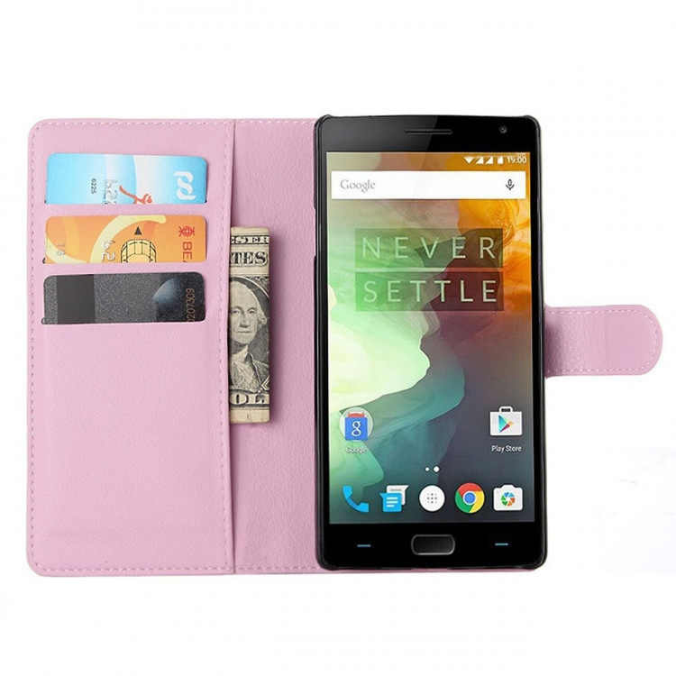 Чехол с визитницей для OnePlus 2 (розовый)
