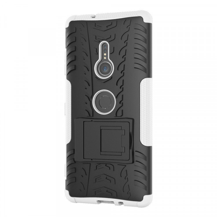 Чехол Hybrid Armor для Sony Xperia XZ3 (черный + белый)
