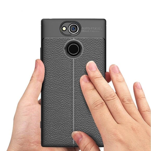 Чехол-накладка Litchi Grain для Sony Xperia XA2 (красный) Чехол-накладка Litchi Grain для Sony Xperia XA2 (красный)