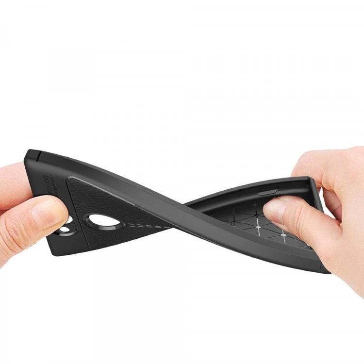 Чехол-накладка Litchi Grain для Sony Xperia XA2 (красный)