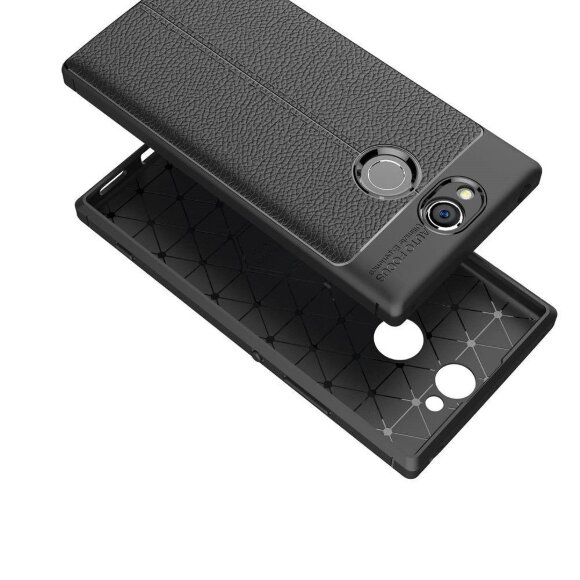 Чехол-накладка Litchi Grain для Sony Xperia XA2 (красный) Чехол-накладка Litchi Grain для Sony Xperia XA2 (красный)