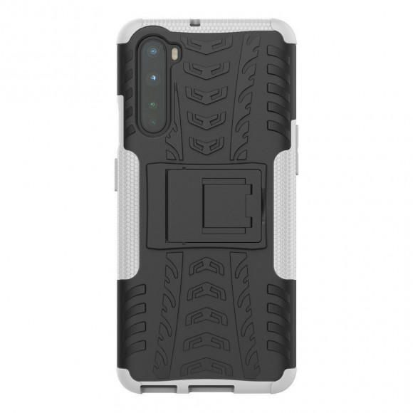 Чехол Hybrid Armor для OnePlus Nord (черный + белый) Чехол Hybrid Armor для OnePlus Nord (черный + белый)