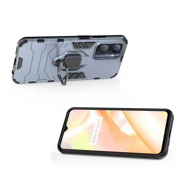 Чехол Armor Ring Holder для Realme C33 (темно-синий) Чехол Armor Ring Holder для Realme C33 (темно-синий)