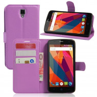 Чехол с визитницей для ZTE Blade L5 / L5 Plus (фиолетовый)