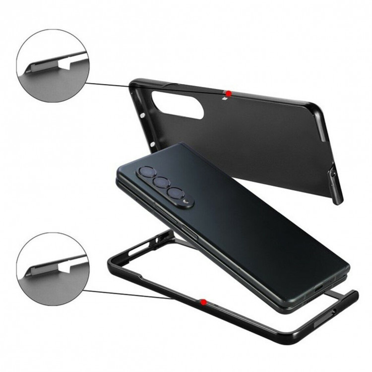 Чехол Pen Slot Design для Samsung Galaxy Z Fold4 (черный)