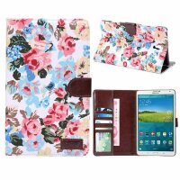 Чехол Цветы-Пионы для Samsung Galaxy Tab S 8.4 (белый)