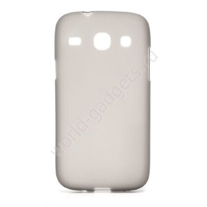 Мягкий пластиковый чехол для Samsung Galaxy Core / i8260 (серый)