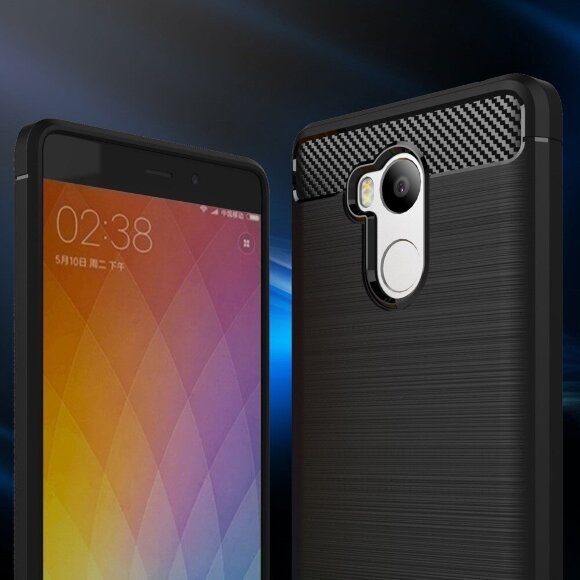 Чехол Carbon Fibre для Xiaomi Redmi 4 Pro / 4 Prime (черный)
