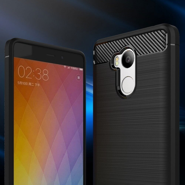 Чехол Carbon Fibre для Xiaomi Redmi 4 Pro / 4 Prime (черный)