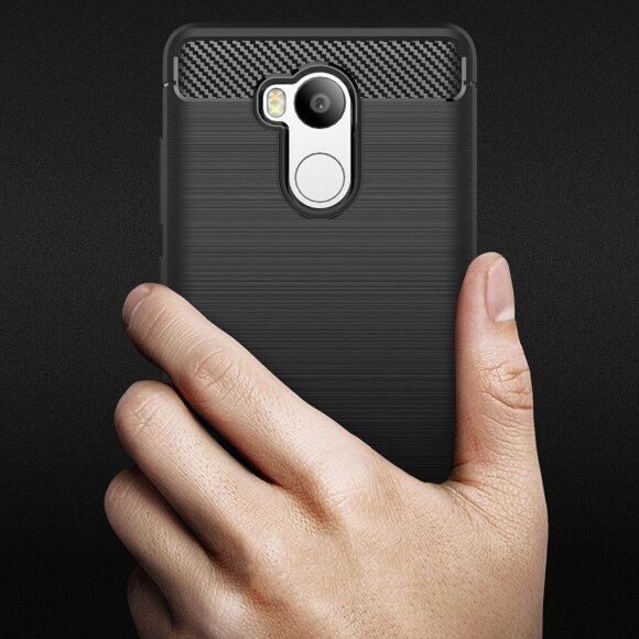 Чехол Carbon Fibre для Xiaomi Redmi 4 Pro / 4 Prime (черный)