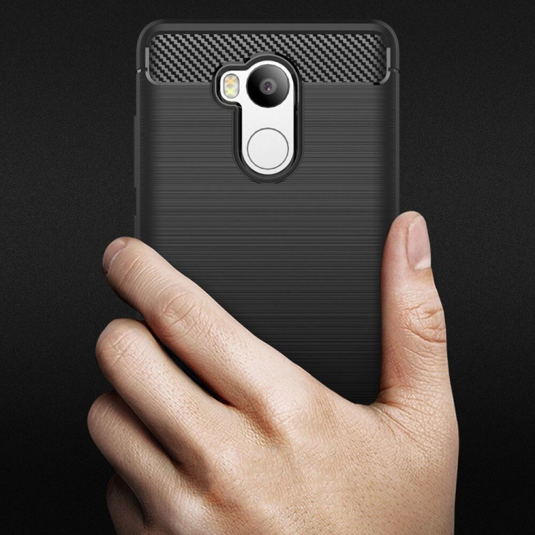 Чехол Carbon Fibre для Xiaomi Redmi 4 Pro / 4 Prime (черный)