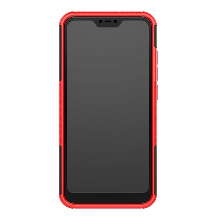 Чехол Hybrid Armor для Xiaomi Mi A2 Lite / Redmi 6 Pro (черный + красный)