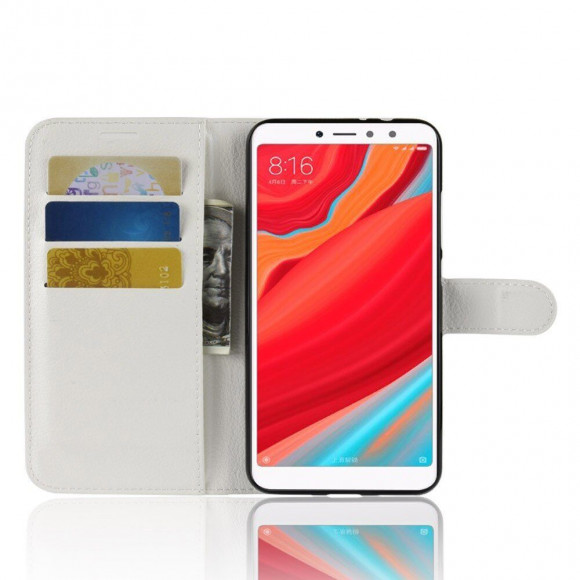 Чехол с визитницей для Xiaomi Redmi S2 (белый)