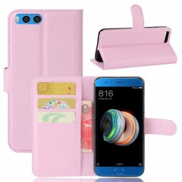 Чехол с визитницей для Xiaomi Mi Note 3 (розовый)
