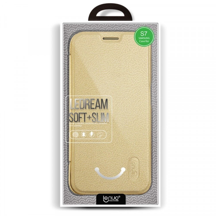 Чехол LENUO для Samsung Galaxy S7 (золотой)