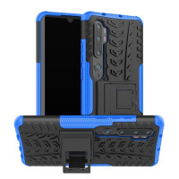 Чехол Hybrid Armor для Xiaomi Mi Note 10 / Mi Note 10 Pro / Mi CC9 Pro (черный + голубой)