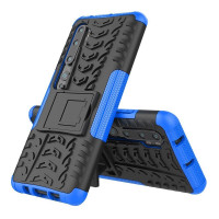 Чехол Hybrid Armor для Xiaomi Mi Note 10 / Mi Note 10 Pro / Mi CC9 Pro (черный + голубой)