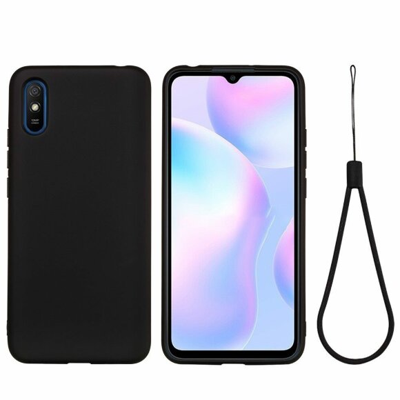 Силиконовый чехол Mobile Shell для Xiaomi Redmi 9A (черный) Силиконовый чехол Mobile Shell для Xiaomi Redmi 9A (черный)