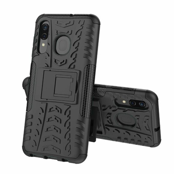 Чехол Hybrid Armor для Samsung Galaxy A30 / Galaxy A20 (черный) Чехол Hybrid Armor для Samsung Galaxy A30 / Galaxy A20 (черный)